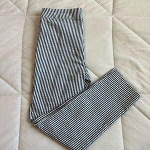 Striped Black and White Dress Pants